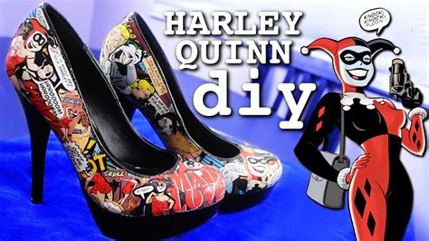 diy harley quinn shoes|diy black felt harley quinn.